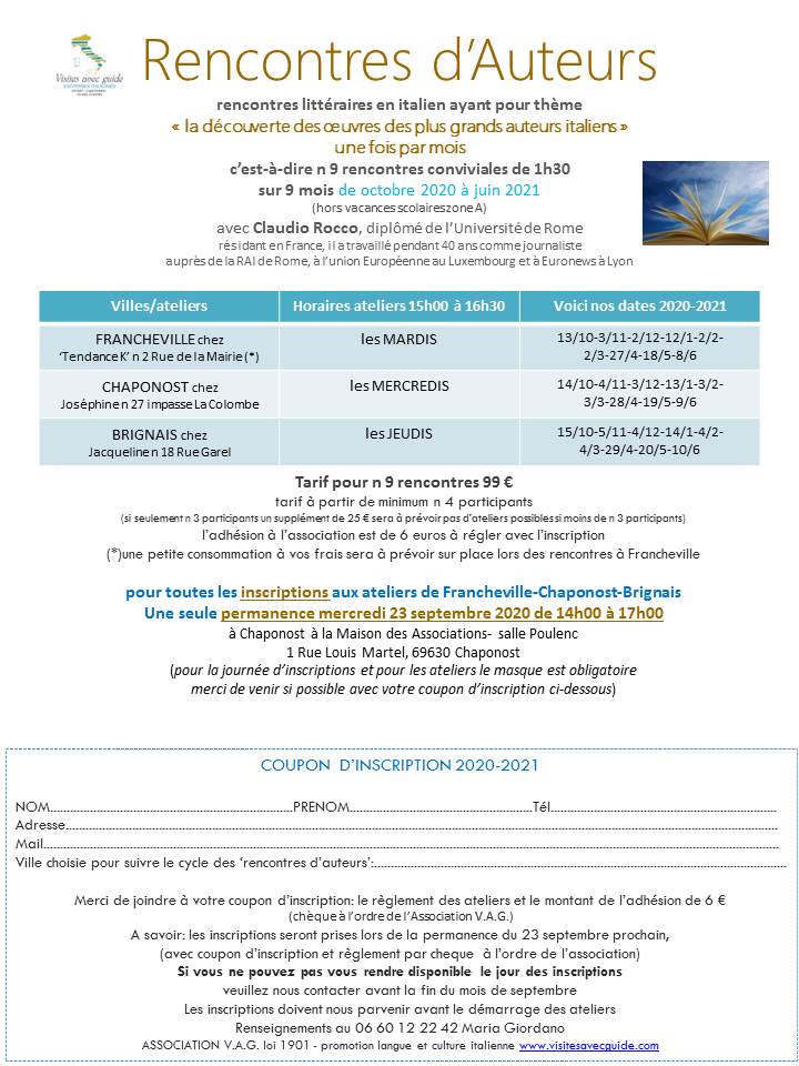 cours d'italien conversation